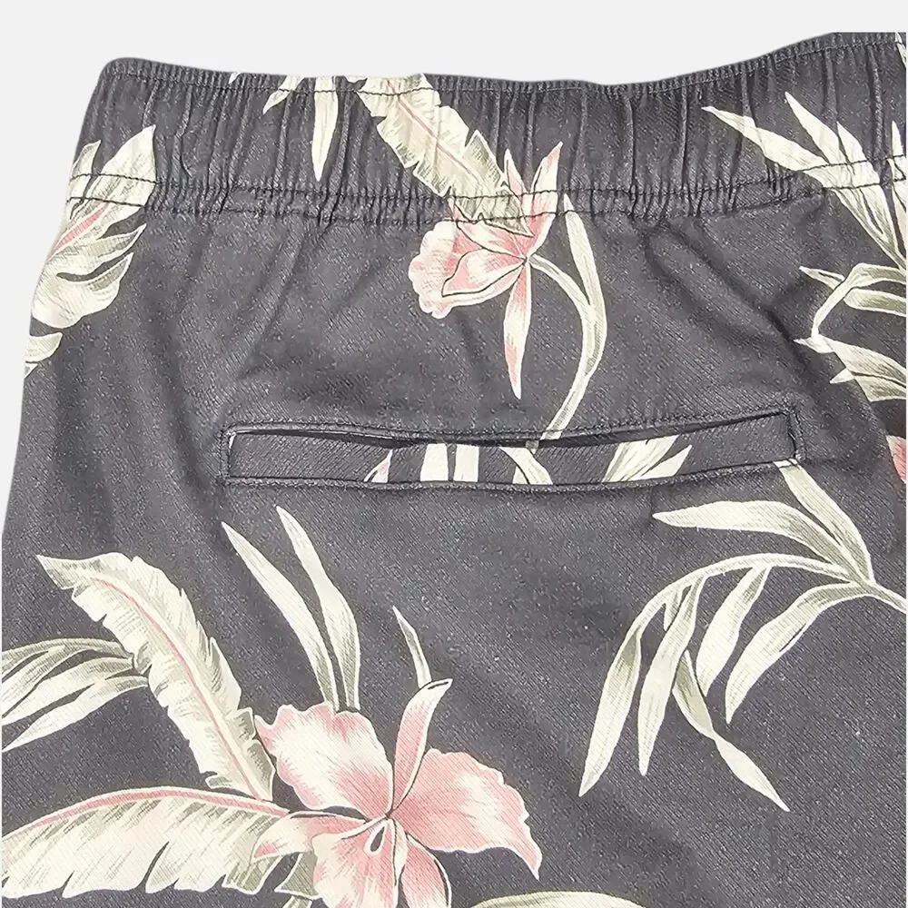NWT Faherty Shorts Mens XXL Gray Essential Drawstring Lightweight Tropical
